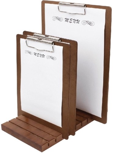 Holzklemmbrett für Menükarte A4