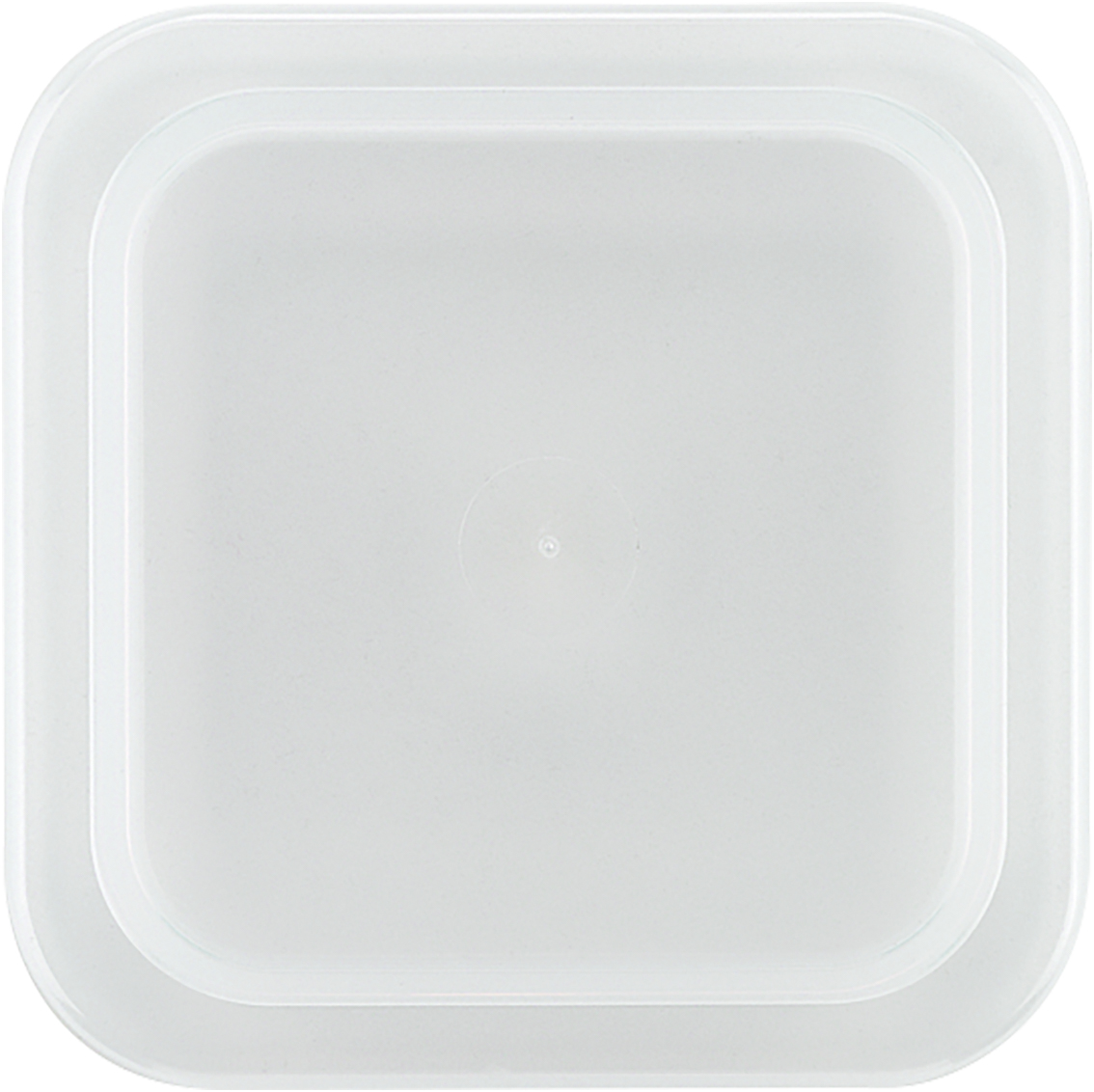 Kunststoffdeckel eckig milchig Maße: 9,6 x 9,6 x 1,1 cm von SCHÖNWALD