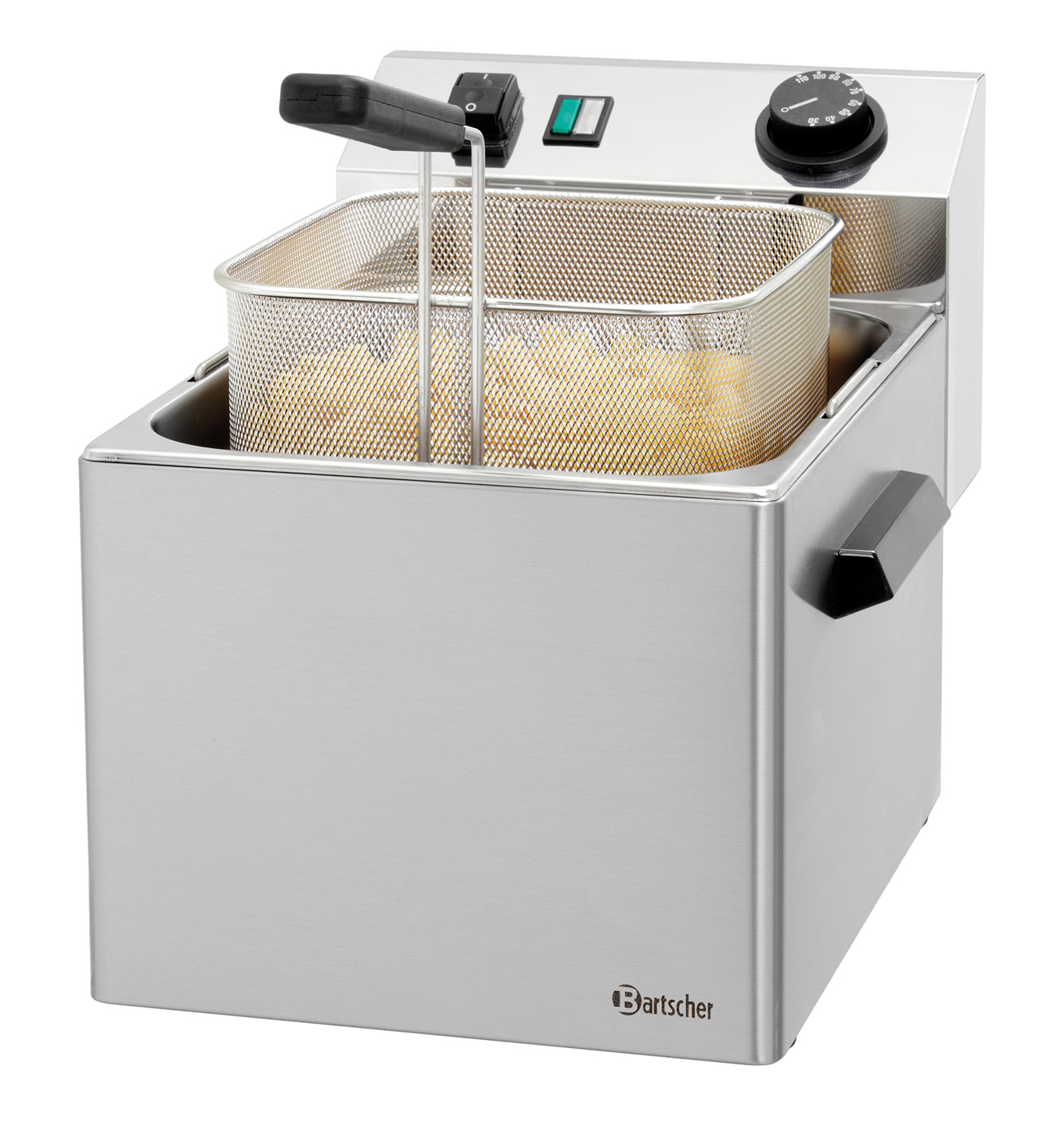 Bartscher Nudelkocher 1 Korb, 7L, TG | Spannung:230 V | Maße: 30,5 x 41 x 31,5 cm. Gewicht: 6,8 kg