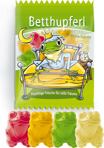 Hellma Fruchtgummi à 10 g Betthupferl Inhalt: 100 Stk. in Runddose