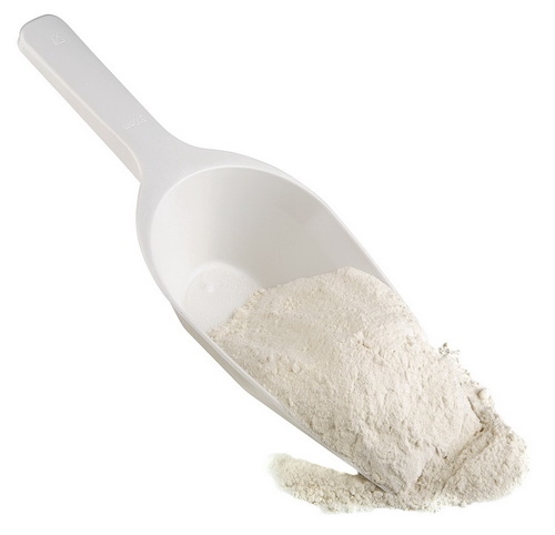 Mehlschaufel, 0,5 Liter 31 x 12 cm, H: 5,5 cm Polypropylen, weiß spülmaschinengeeignet Made in Germany