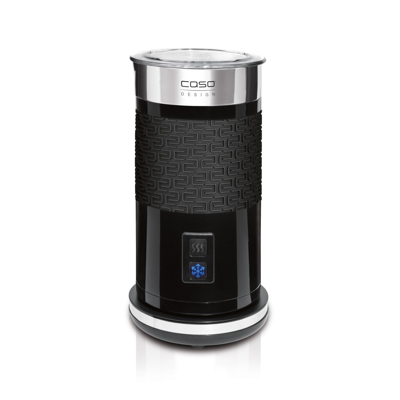 Caso FOMINI CREMA  Milchaufschäumer, Inhalt: 100-200 ml, Farbe: schwarz glänzend/Edelstahl