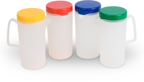 Kinderzeug Kanne LUKAS 0,6 l transluzent mit farbigem Deckel, grün