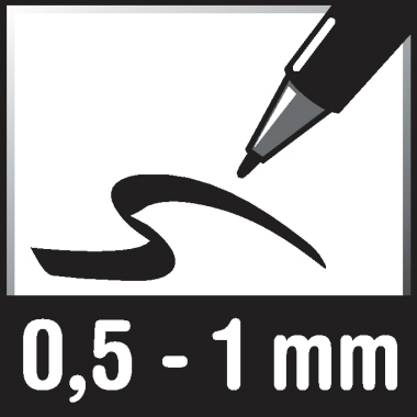 edding Disc Marker 8400 0,5-1mm rot, blau, grün, schwarz Rundspitze 4 St./Pack., Produktverwendung: CD, DVD, Blu-ray,