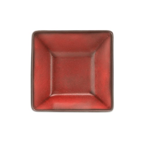 Seltmann Bowl 5140 15x15 cm, eckig, Form: Buffet-Gourmet, Dekor: 57126 ziegel4, hohe Kantenschlagfestigkeit, Made in Germany