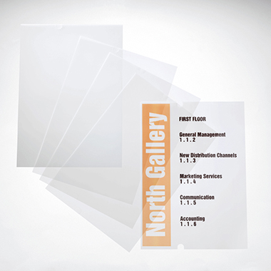 DURABLE Ersatzfolie CRYSTAL SIGN 21 x 29,7 cm (B x H) Polypropylen transparent