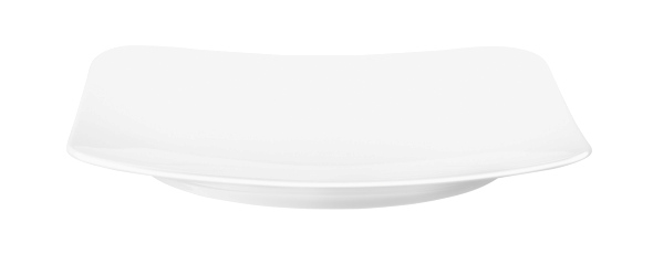 Seltmann Coupteller flach, eckig, Form: Coup Fine Dining - uni weiss Maß: 22 x 22 cm