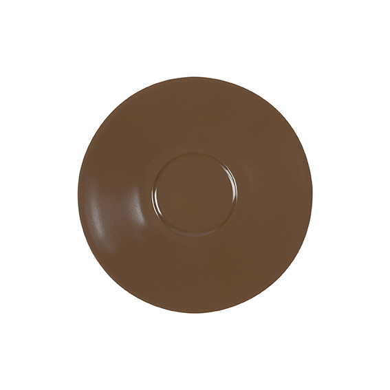 Untertasse 18 cm - Form: Table Selection - Dekor, 79921 nougat - aus Porzellan. Hersteller:, Eschenbach. "Made in Germany".