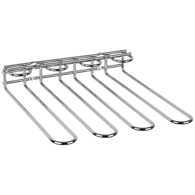 APS Gläserschiene, 29,5 x 32 cm, H: 6 cm, Metall, verchromt, 6 mm stark