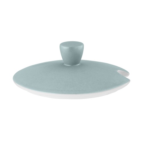 Seltmann Deckel zur Schüssel mit Deckel, rund, Form: Coup Fine Dining, Dekor: 57271 türkis, hohe Kantenschlagfestigkeit, Made in Germany
