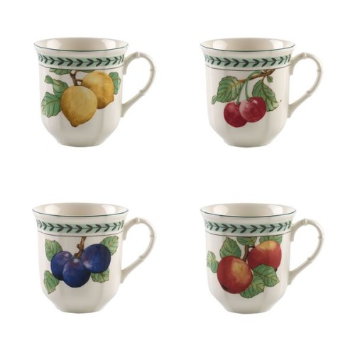 Villeroy & Boch French Garden Modern Fruits Jumbo-Becher Set 4-teilig