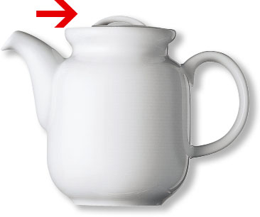 Deckel zu Kaffeekanne 0,30 l Form Thomas Trend - uni weiss