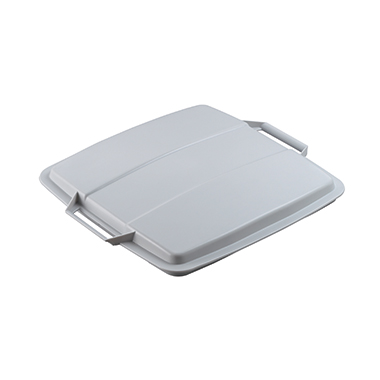 DURABLE Abfalleimer DURABIN 90 52 x 61 x 49 cm (B x H x T) 90l 1 Sortierfach Polypropylen grau