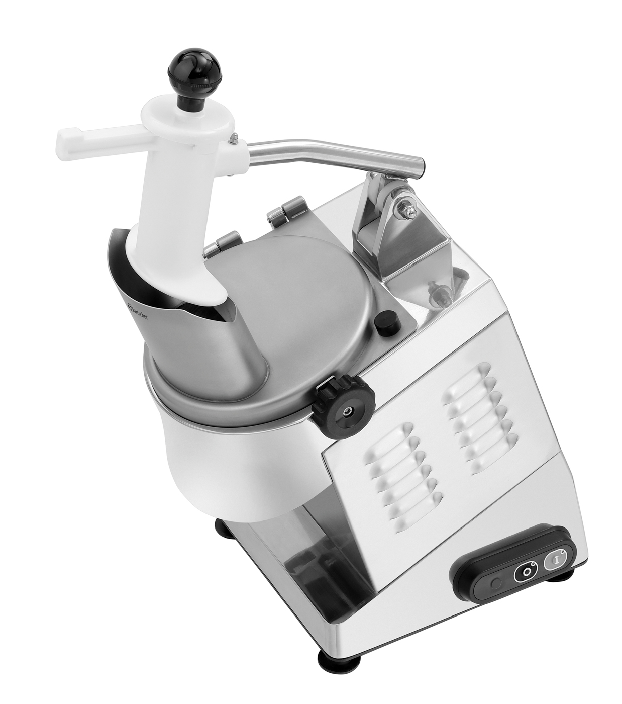 Bartscher Gemüseschneider GMS601 | Inklusive: 1Auffangbehälter (1/3 GN, 175 mm tief) ,1 Stopfer| Maße: 29 x 53 x 51,5 cm. Gewicht: 18,3 kg