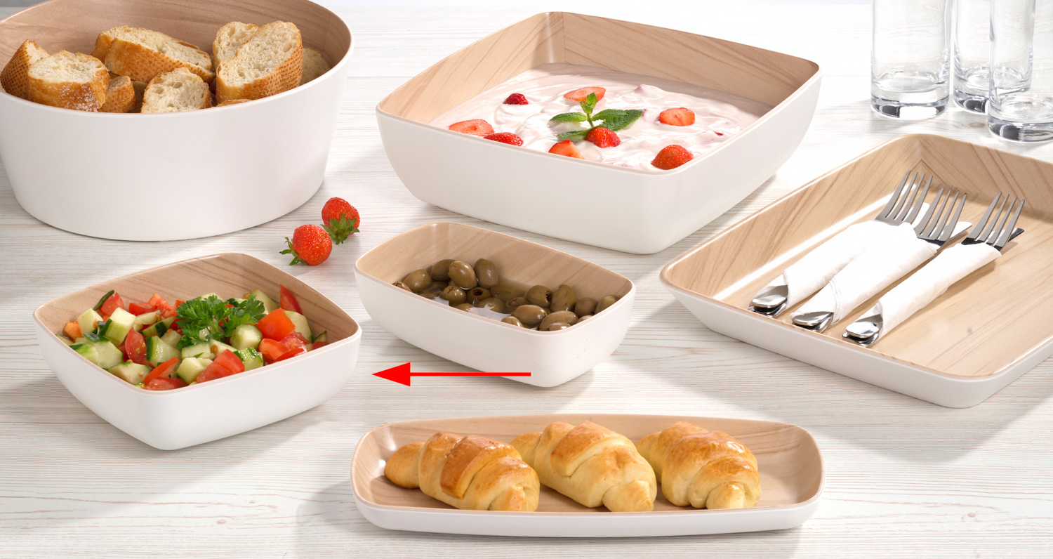 APS Schale CATE, Inhalt: 850 ml, Größe: 165 x 165 x 55 mm,