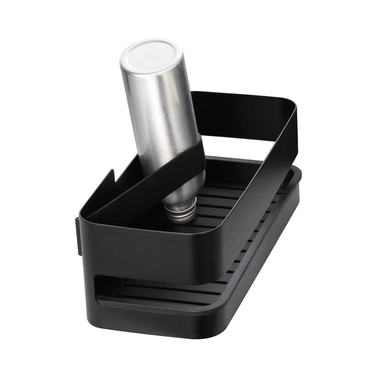 Duschkorb -NEXIO- Black. Material: Edelstahl pulverbeschichtet. Von Blomus.