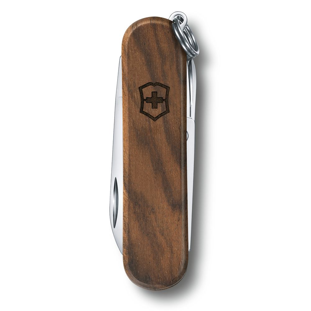 Victorinox Classic Taschenmesser SD Wood, 58 mm, Nussbaumholz