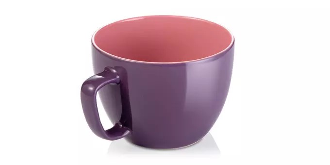 Extragroße Tasse CREMA SHINE, lila