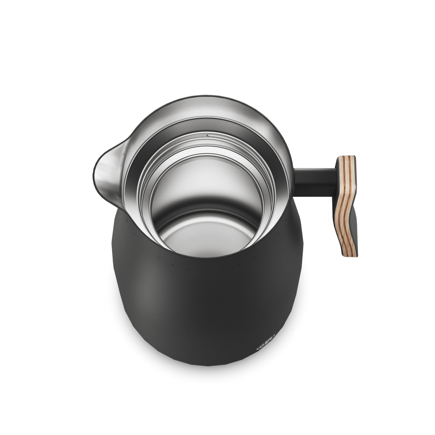 Isolierkanne Studio Allure; Isolierleistung hält 12 h heiß und 24 h kalt; Isoliert durch doppelwandigen Edelstahl; Handhabung durch