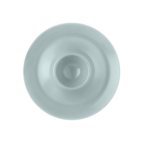 Seltmann Eierbecher mit Ablage, rund, Form: Coup Fine Dining, Dekor: 57271 türkis, hohe Kantenschlagfestigkeit, Made in Germany