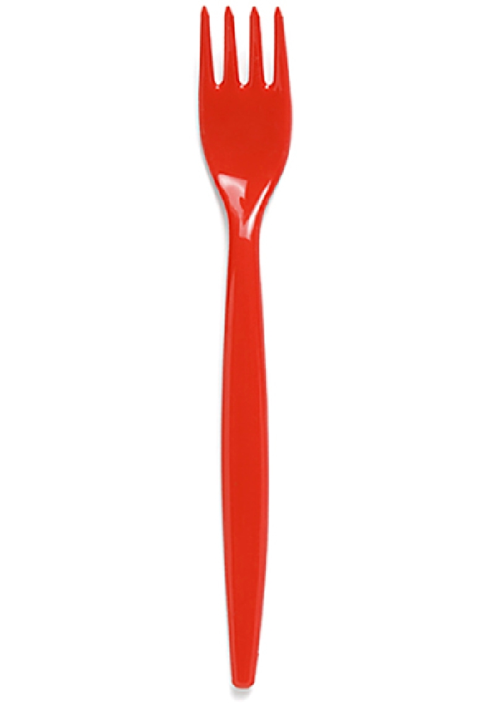 Roltex Gabel groß, Farbe: rot, PC Safe, unzerbrechbar