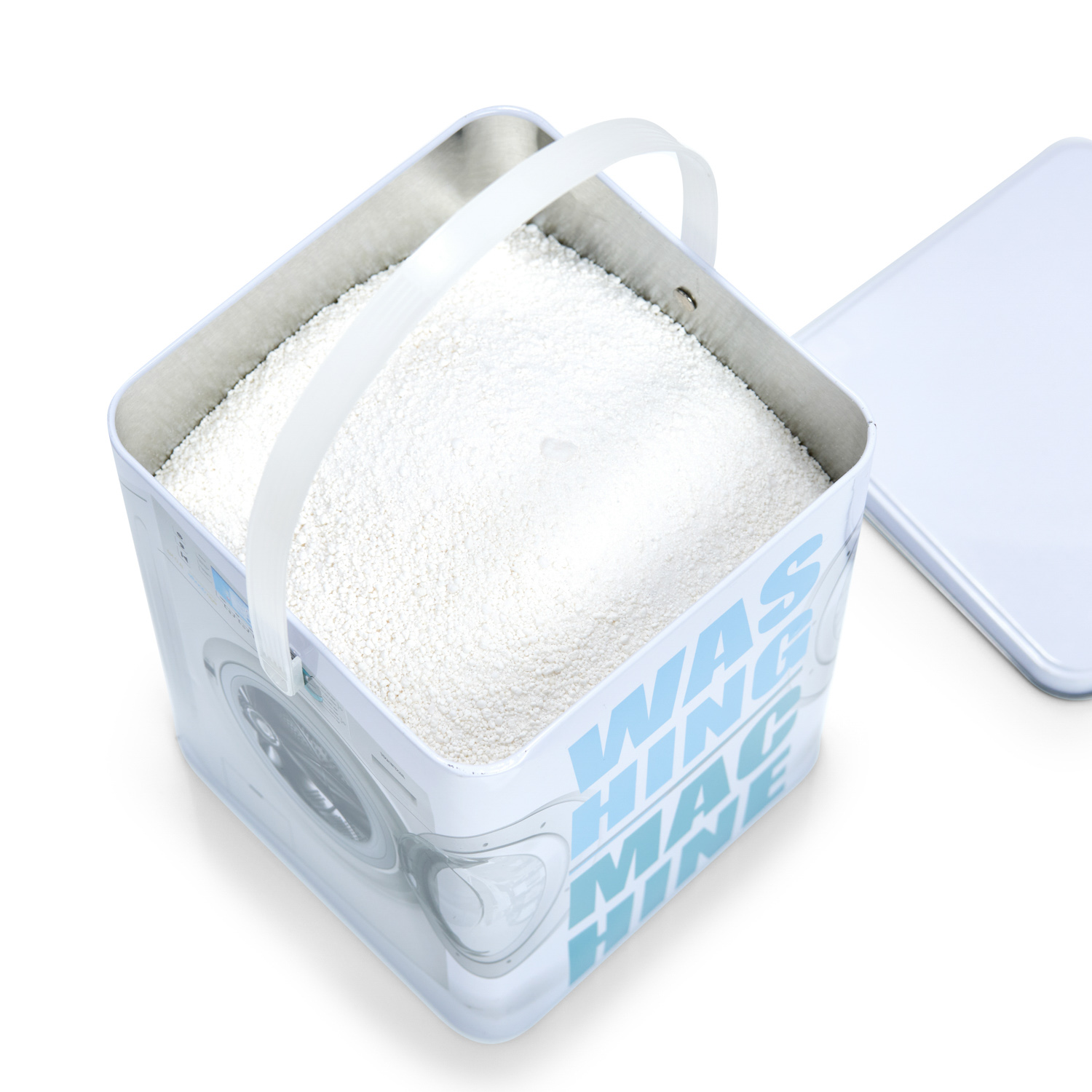 Waschpulver-Box, Metall, 15x15x21 cm. Mit Dekor. So schön wie diese Waschpulver-Box von Zeller ist keine andere Verpackung! Die trendige