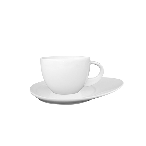 Obertasse 0,26 l - Form: Universo - weiss - aus Porzellan. Hersteller: Eschenbach. "Made in