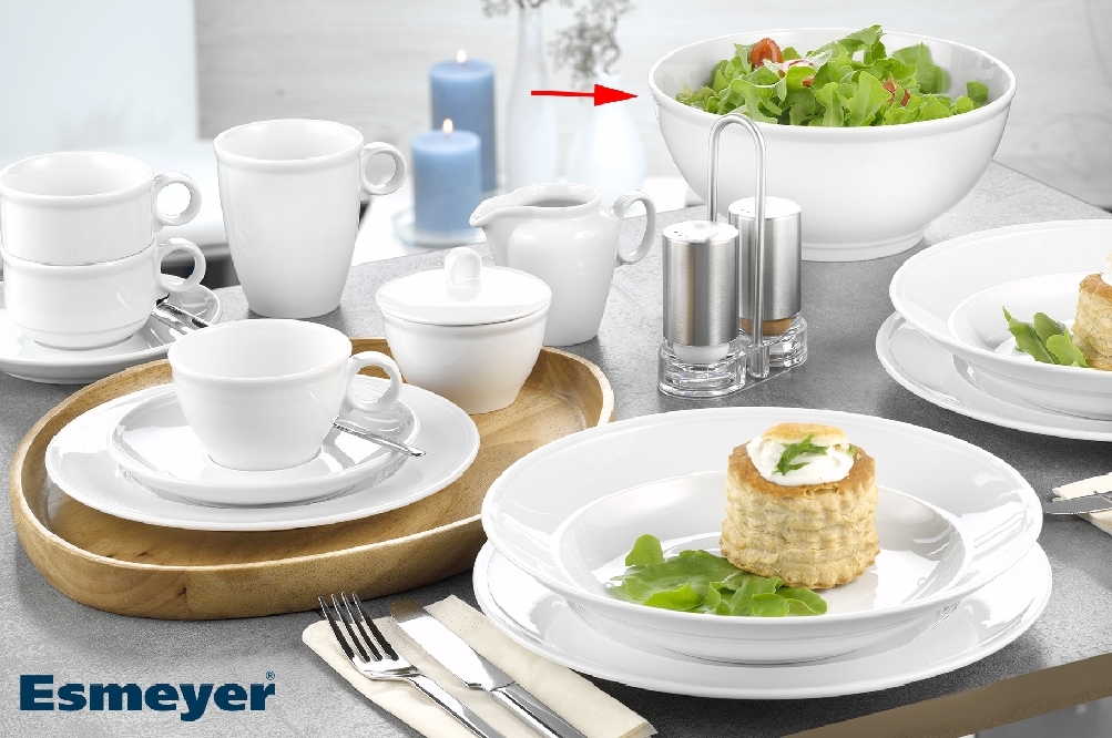 Bauscher Schale COME4TABLE, Durchmesser: 220 mm, Inhalt: 2 ltr., Höhe: 99 mm, uni weiss