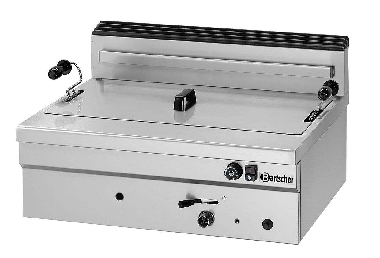 Bartscher Backwarenfritteuse BF 20G | Gas-Art:Flüssiggas | Maße: 70 x 58,5 x 39,0 cm. Gewicht:40,5 kg