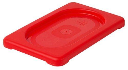 GN-Deckel 1/9, rot aus Polypropylen für Serie 5511