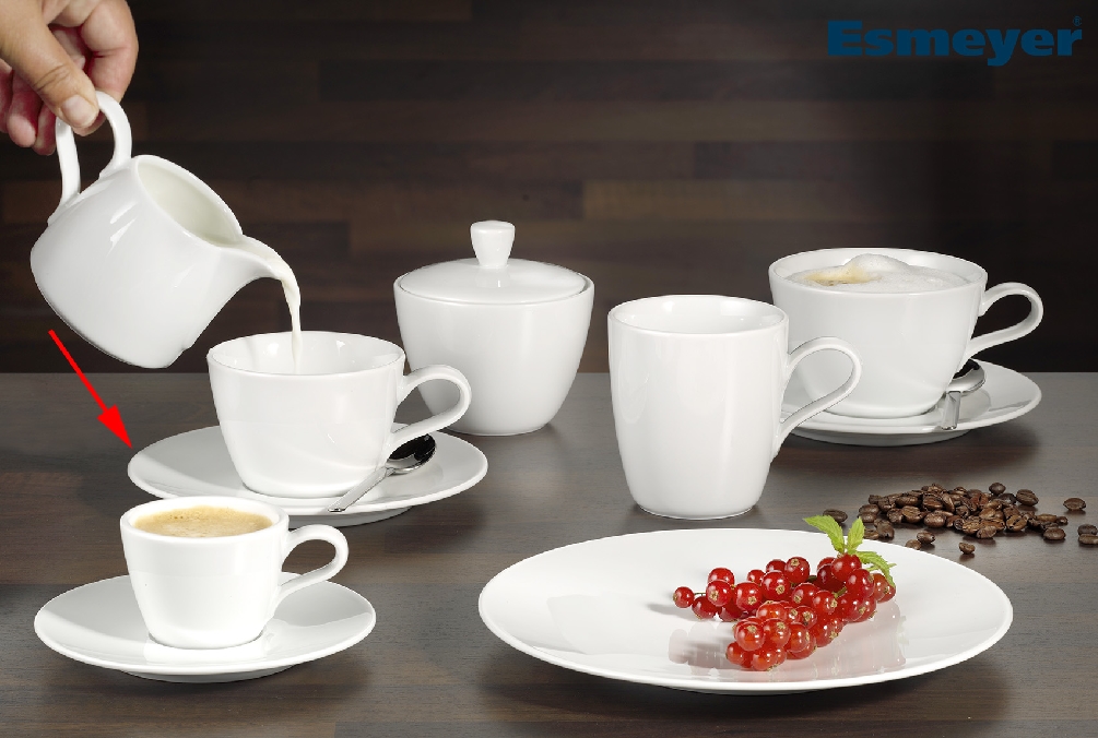 Seltmann Kombi-Untertasse rund 16,5cm Form: Coup Fine Dining - uni weiss Durchmesser: 16,5 cm