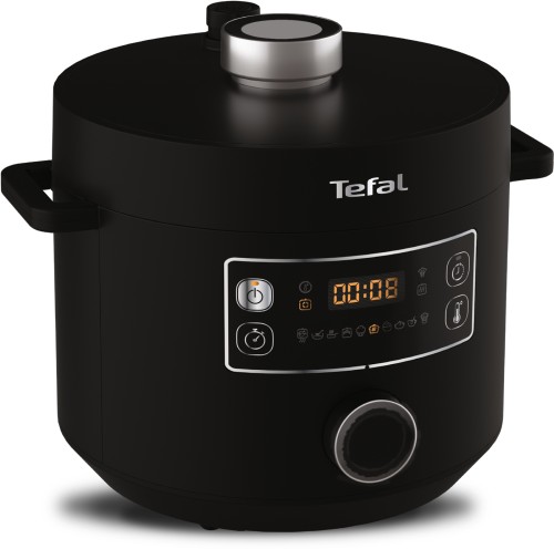 TEFAL MULTIKOCHER TURBO CUISINE, elektrischer Schnellkochtopf, 5L Kapazität, 10 Kochprogramme, patentierte Kochschüssel, einfache