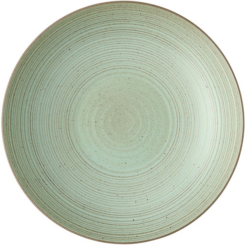 Thomas Nature Leaf (grün), Teller tief 28 cm, aus Steinzeug - spülmaschinengeeignet