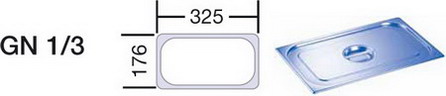 Blanco Deckel zu GN-Behälter 1/3