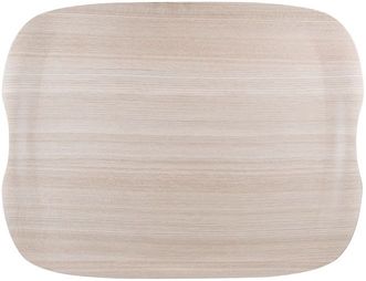 Roltex Speisetablett Earth Wave, 42 x 32 cm, helles Holz