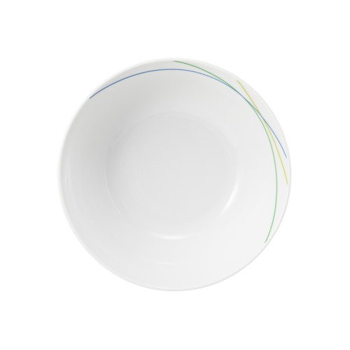 Seltmann Schüssel rund 18 cm, rund, Form: Community, Dekor: 57403 Green Line, hohe Kantenschlagfestigkeit, Made in Germany