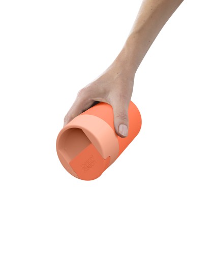 Joseph Joseph Sipp Reisebecher mit Klappdeckel - 340 ml - Koralle