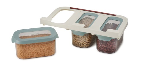 Joseph Joseph CupboardStore 3 x 900 ml Lebensmittelaufbewahrungsset - Heller Opal