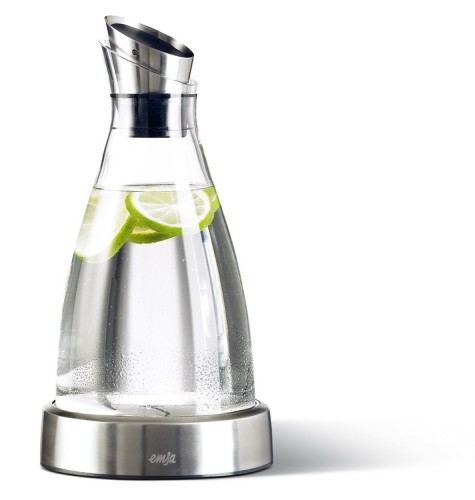 Emsa Kühlkaraffe FLOW, Inhalt: 1,0 Liter, Höhe: 250 mm, aus Glas, spülmaschinengeeignet.