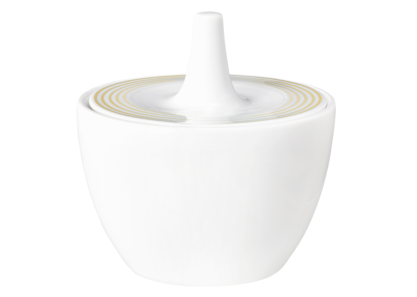 Seltmann Zuckerdose 0,27 l, Form: Blues, Dekor: 57719 Sandbeige