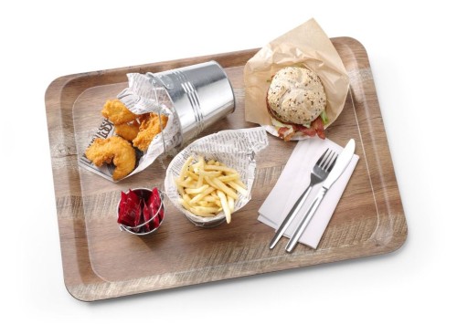 Serviertablett Eiche, 330x430 mm, aus Melamin