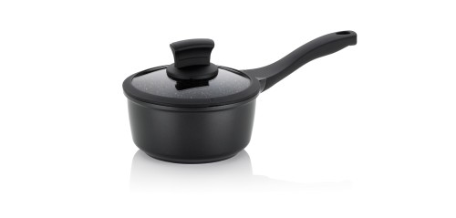 KELA Stielkasserolle STELLA NOVA, Alum. schwarz, Durchmesser: 16 cm, Höhe: 8 cm, Inhalt: 1 ltr.