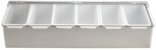 Bar Beilagenbehälter mit 6 herausnehmbaren Behältern