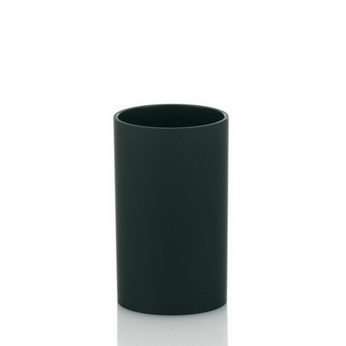 Kela Becher Dark ABS-Kunststoff schwarz 11,5cm 6,5cmØ Farbenfrohe Badaccessoires: Becher DARK aus schwarzem Kunststoff. Die Oberfläche ist