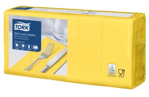 Tork Soft Lunchserviette Gelb Advanced Gelb
