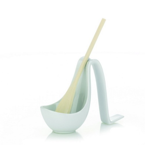 Kela Löffelablage Cuchara Porzellan weiß 20x10x15cm