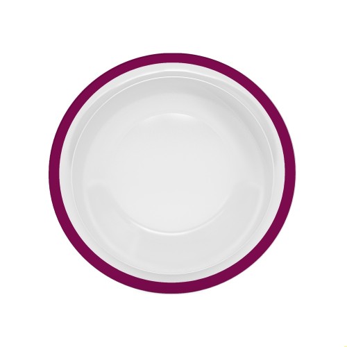 Ornamin Teller tief 505, Ø22cm Rand brombeer