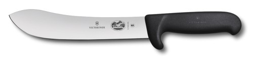 Victorinox Fibrox Safety Nose Schlacht- Bankmesser, normaler Schliff, schwarz, 20 cm