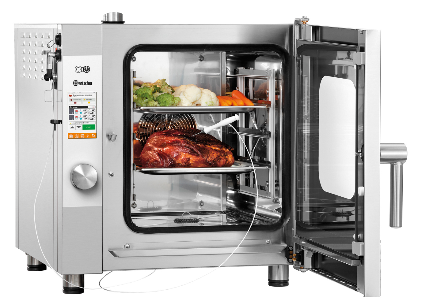 Bartscher Kombidämpfer Silversteam 5230D |Temperaturbereich bis: 300 °C | Maße: 62 x 77,5 x67,5 cm. Gewicht: 58,6 kg