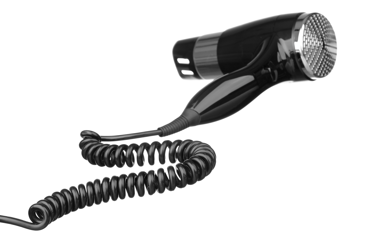 Bartscher Hotelhaartrockner 1600S | Farbe:Schwarz / silber | Maße: 24,5 x 18,5 x 11,0 cm.Gewicht: 0,8 kg